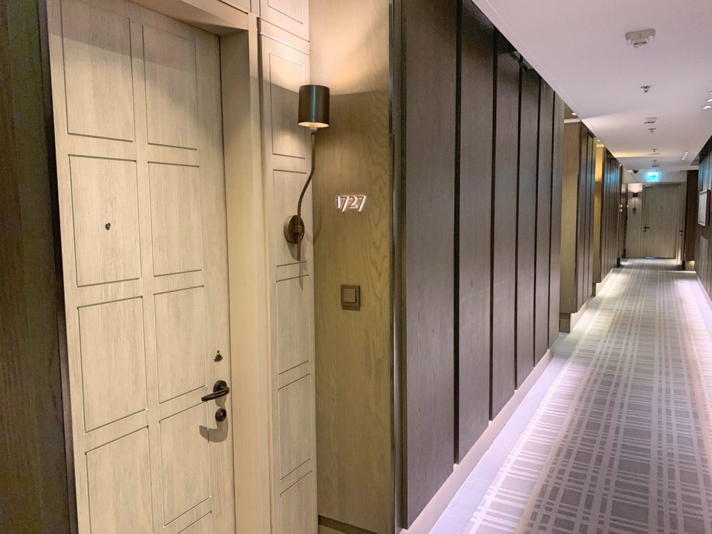 台北マリオットホテルの廊下