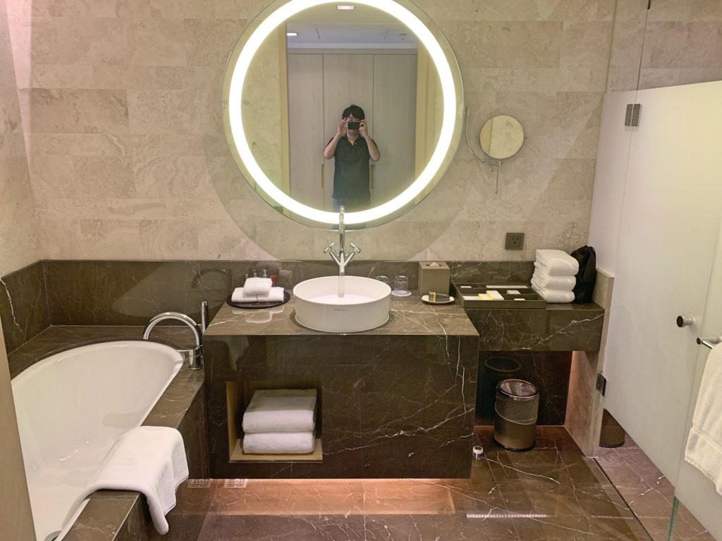 台北マリオットホテルのバスルーム