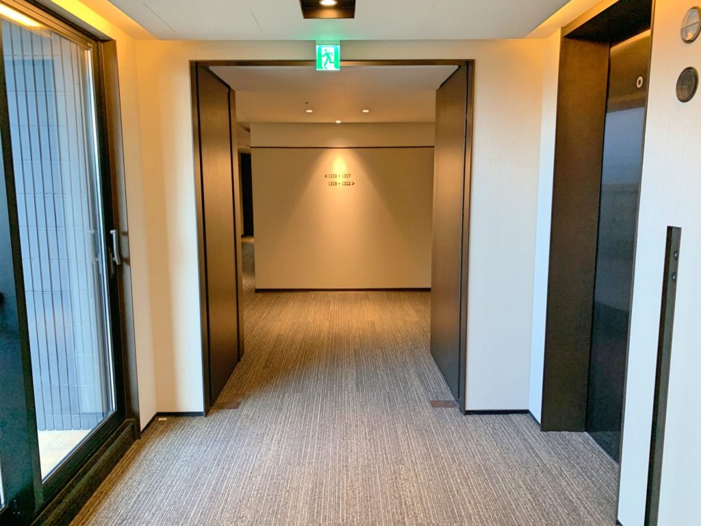 三井ガーデン台北の廊下