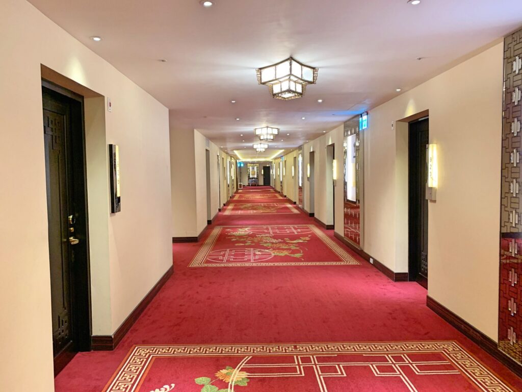 グランドホテル台北の廊下