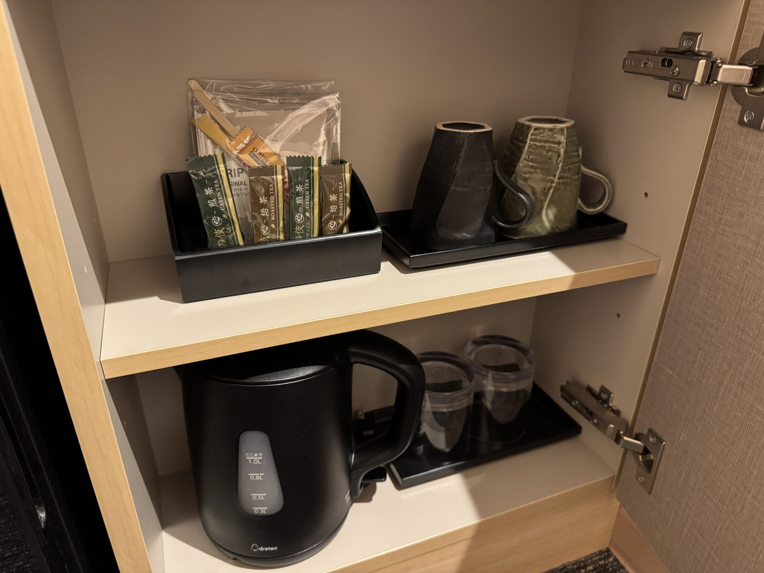 ドーミーインPREMIUM銀座のお茶セット